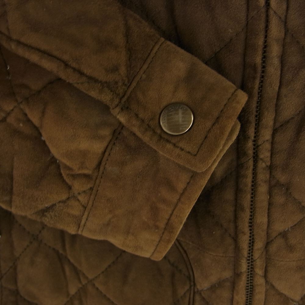 Eddie Bauer エディー・バウアー シープスエード キルト ダウン ジャケット ブラウン系 L【中古】