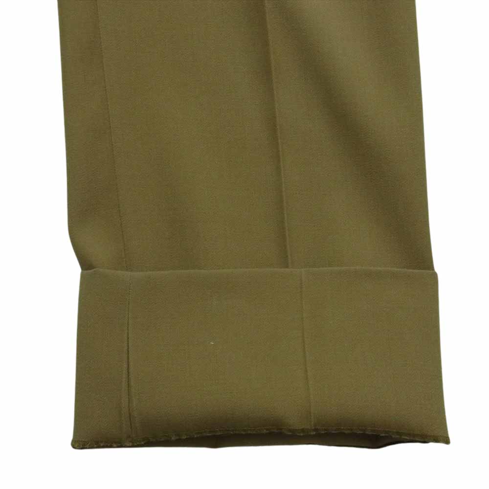 MAISON MARGIELA メゾンマルジェラ 18AW S50KA0428 ボタンフライ スラックス パンツ イタリア製 ベージュ系 44 160 / 64A【中古】