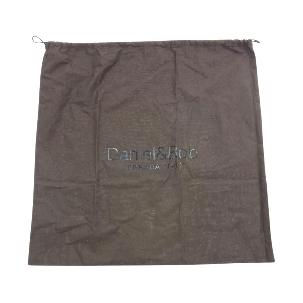 Daniel & Bob ダニエルアンドボブ U578-27 ZZ BACKPACK.27 ジージーバックパック ハンドシュリンクレザー リュック ブラック系【新古品】【未使用】【中古】