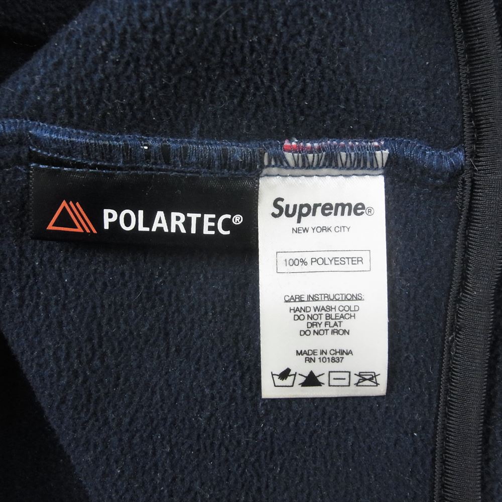 Supreme シュプリーム 16AW Polartec Fleece Neck Gaiter ポーラテック フリース クラシック ロゴ ネックウォーマー ネイビー系【中古】