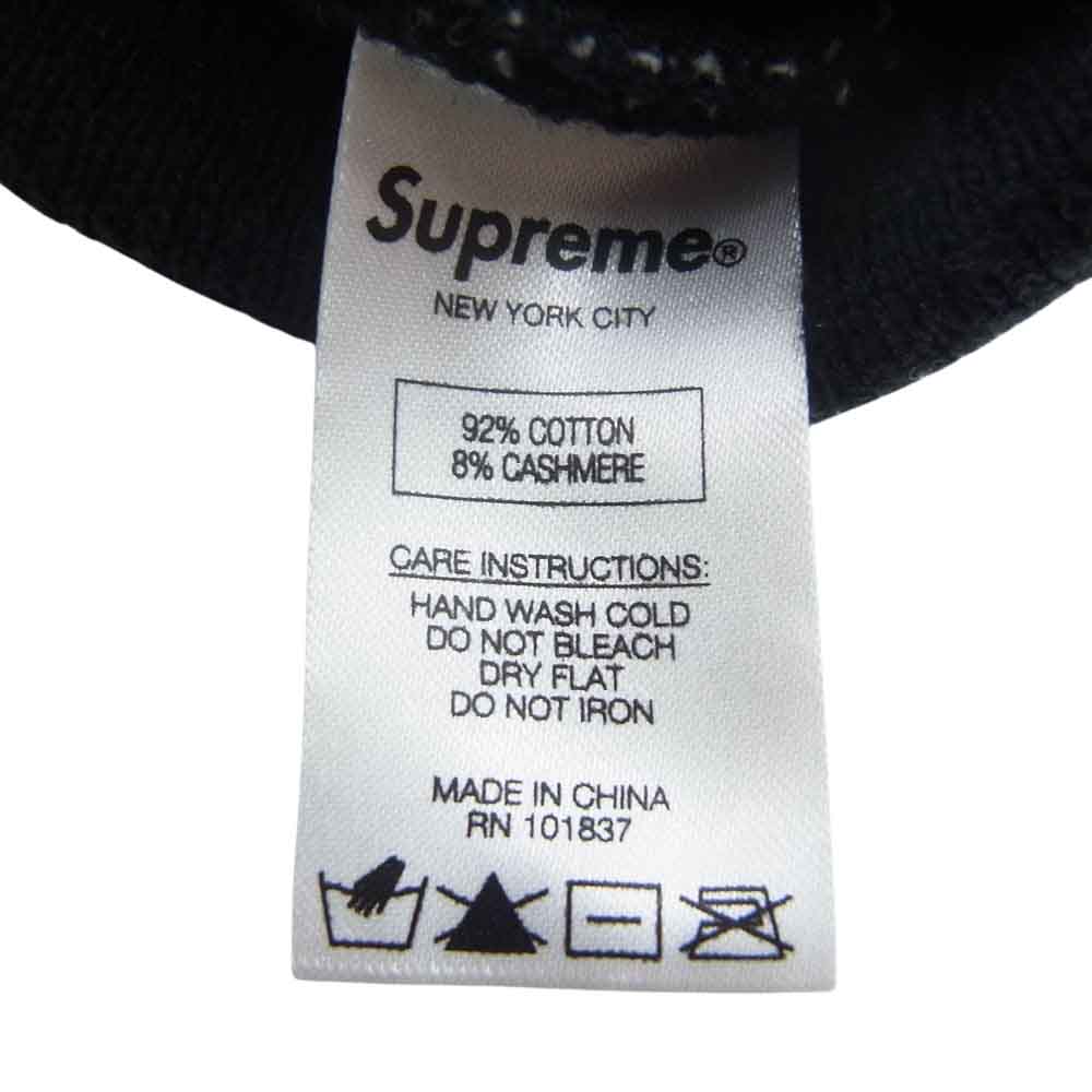 Supreme シュプリーム 17AW Big Logo Beanie ビッグ ロゴ ビーニー ニット キャップ ブラック系【中古】