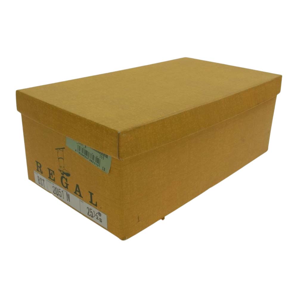 REGAL リーガル 2051N レースアップ オックスフォード サドル シューズ カーキ系 ブラック系 25.5cm【中古】