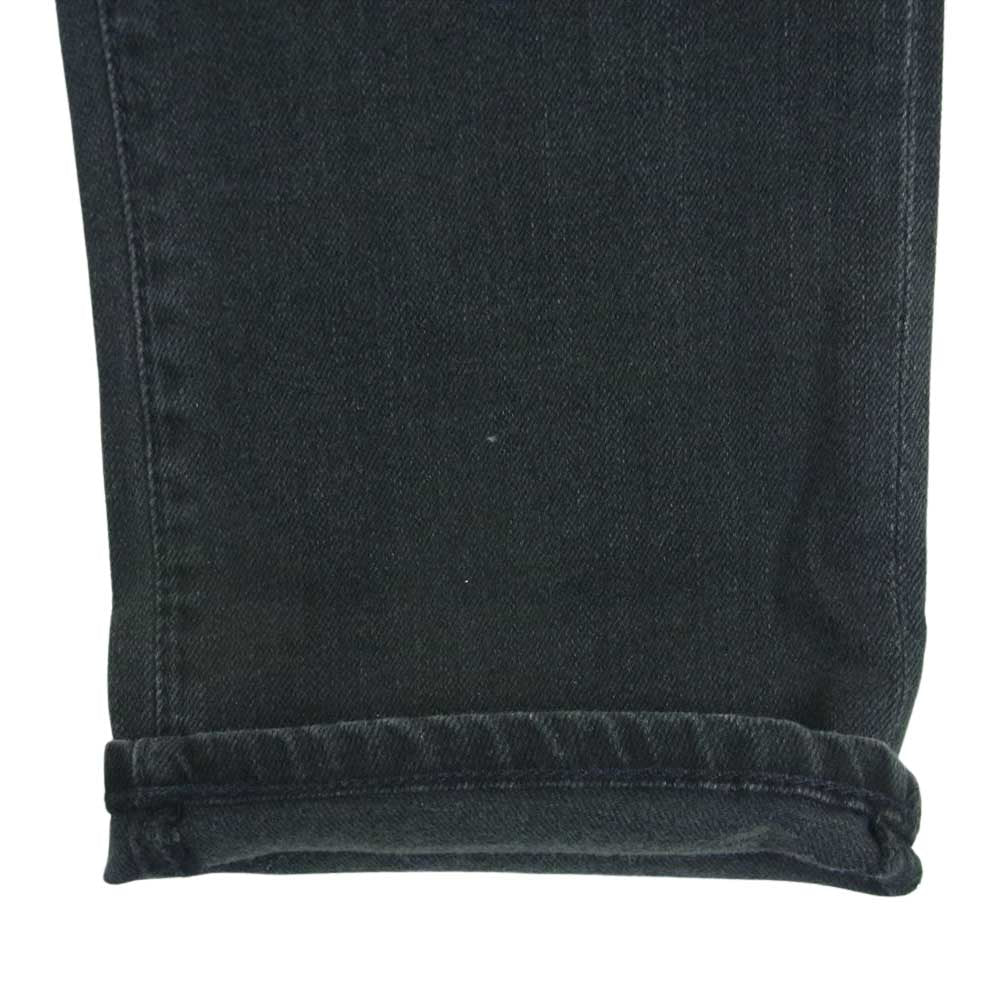 AG エージー 1783LBK リペア加工 ストレート ブラック デニム パンツ メキシコ製 ブラック系 30R【美品】【中古】