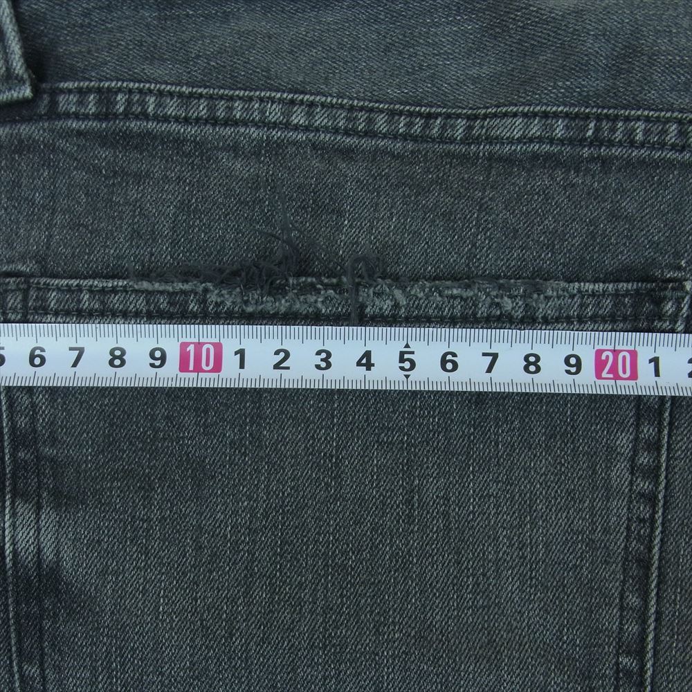 レッドカード Rhythm リズム スリム ストレート テーパード デニム パンツ 日本製 グレー系 30【中古】