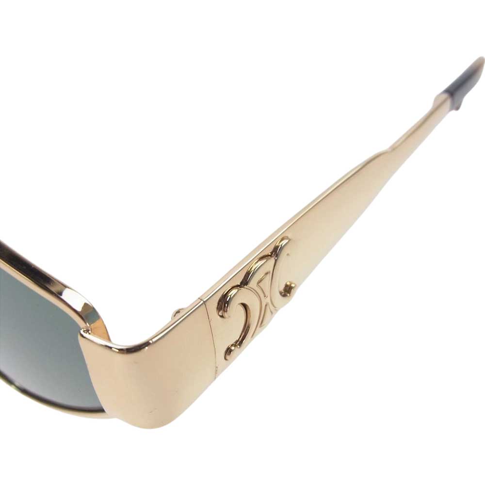 CELINE セリーヌ CL40236U トリオンフ 多角形 サングラス アイウェア ゴールド系 55□8【中古】