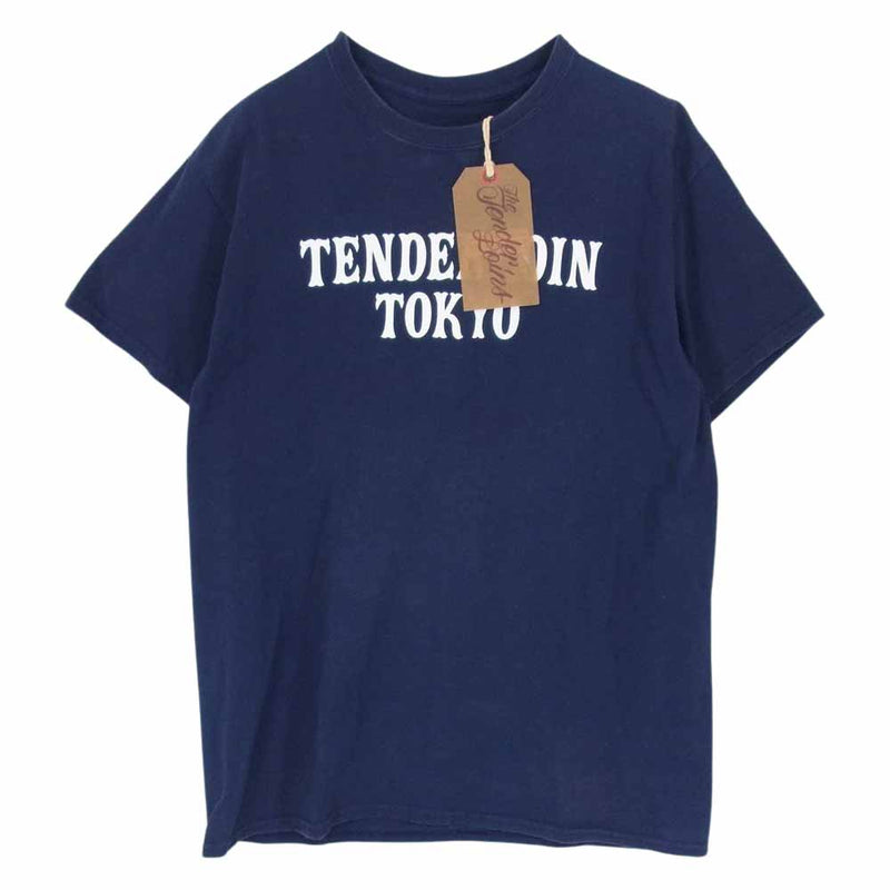 TENDERLOIN テンダーロイン T-TEE TENDERLOIN TOKYO プリント 半袖 Tシャツ ネイビー系 M【中古】