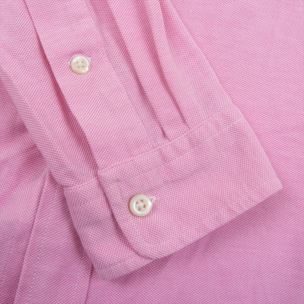 POLO RALPH LAUREN ポロ・ラルフローレン 710577455003 ニット オックスフォード ポニー刺繍 長袖 シャツ ピンク系 L【中古】
