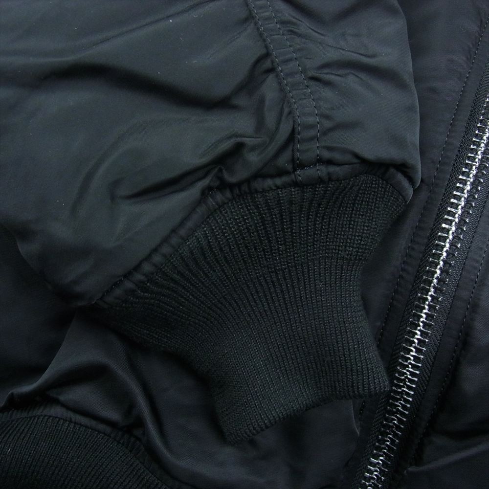 シャンティ ALPHA アルファ MA-1 フライト ミリタリー ジャケット ブラック系 L【中古】