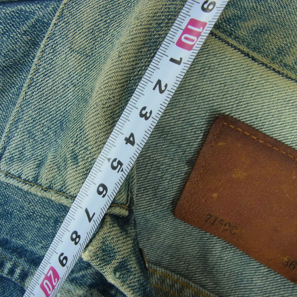 Levi's リーバイス J02 JT070 11 93 71506 XX 大戦モデル 復刻 デニム ジャケット 日本製 インディゴブルー系 36【中古】