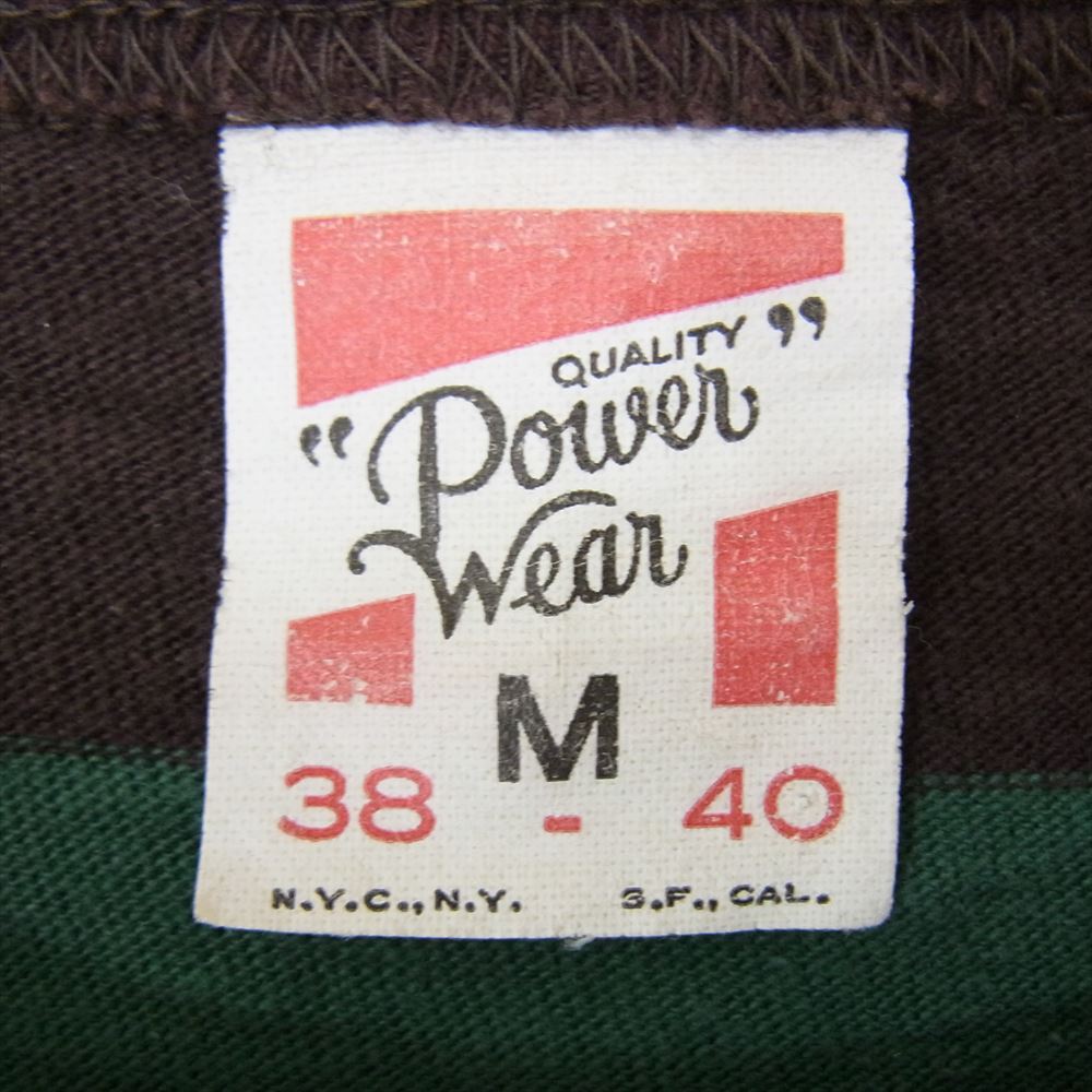 FREEWHEELERS フリーホイーラーズ HORIZONTAL STRIPED T-SHIRT ボーダー Tシャツ グリーン系 M【中古】