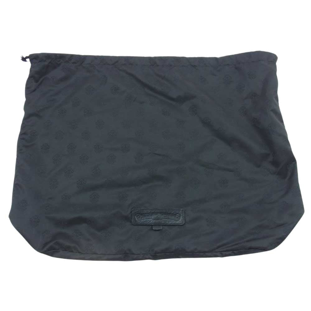 CHROME HEARTS クロムハーツ(原本無) BAG-DIAPER 2WAY ダイパー ダガージップ フレアパッチ オールレザー ショルダー ビジネス バッグ ブラック系【中古】