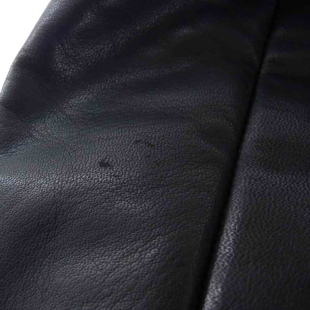 STRUM ストラム STL060-06 フランスホースハイド TUAREG ハイネック ダウンブルゾン レザー ダウンジャケット ブラック系 M【中古】