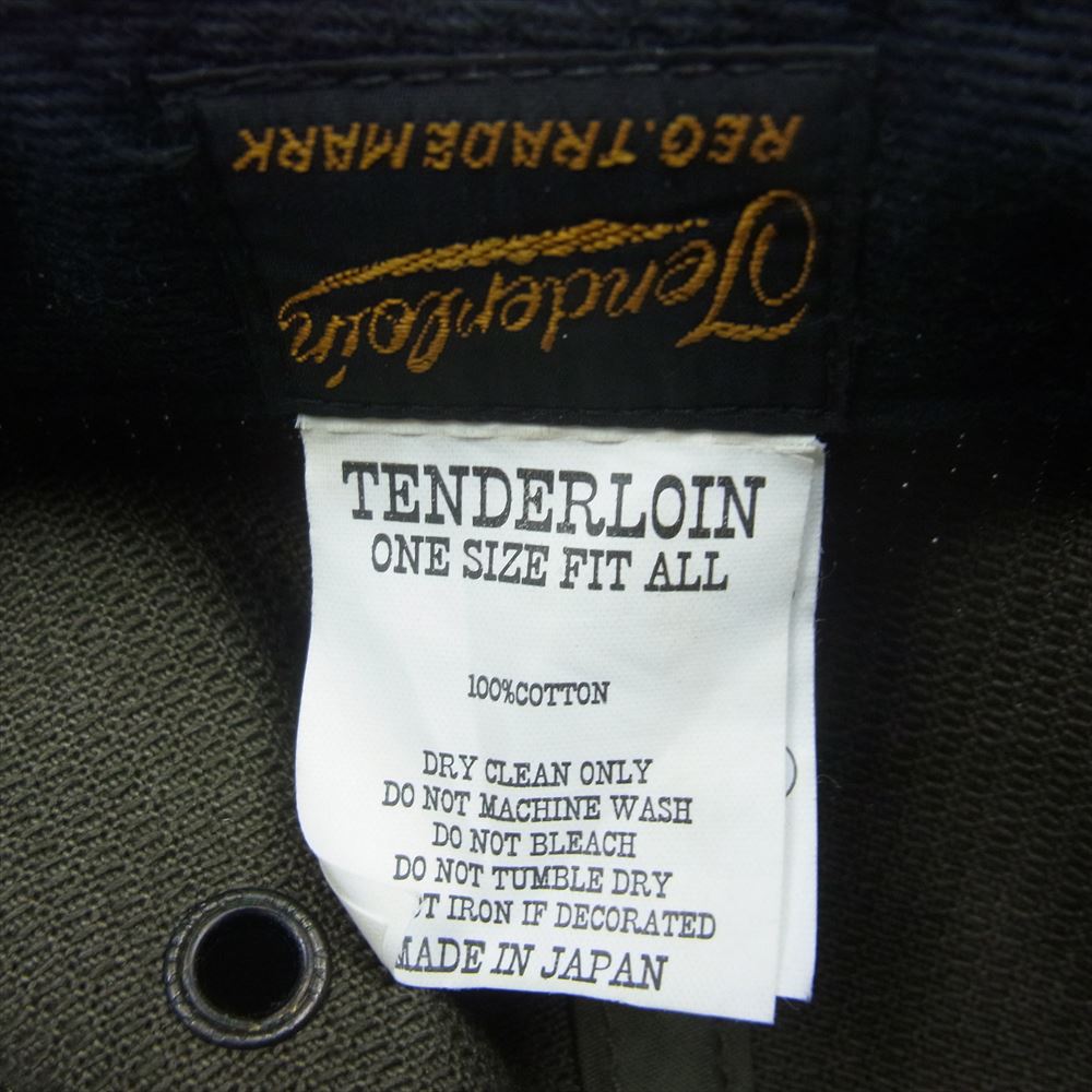 TENDERLOIN テンダーロイン T-6P CAP PIQUE 6パネル キャップ カーキ系 OS【中古】