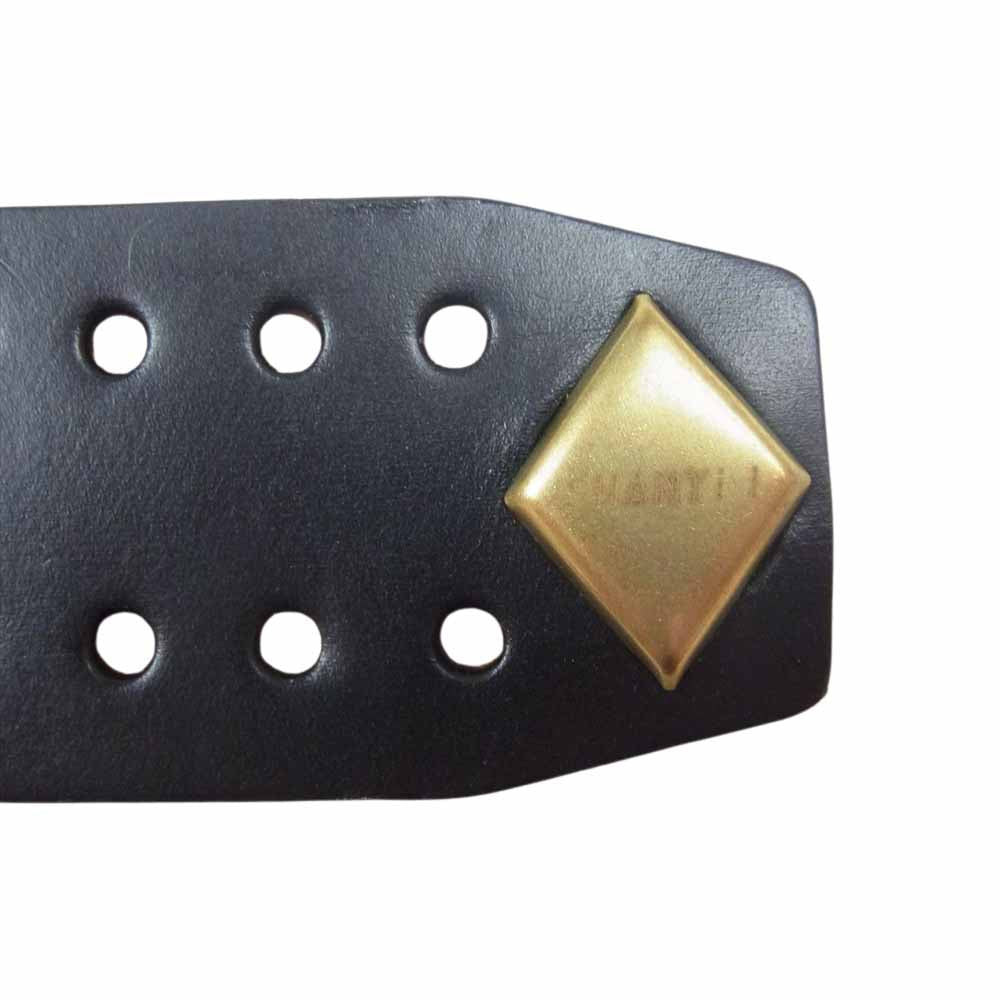 WOLF'S HEAD ウルフズヘッド × SHANTii シャンティー スタッズ レザー ブレスレット ブラック系【中古】