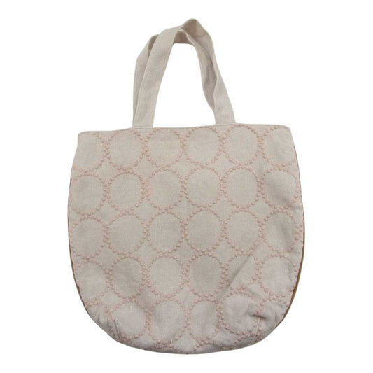 mina perhonen ミナペルホネン ts9388 ビームス別注 TAMBOURINE タンバリン リネン ハンド バッグ オフホワイト系【中古】