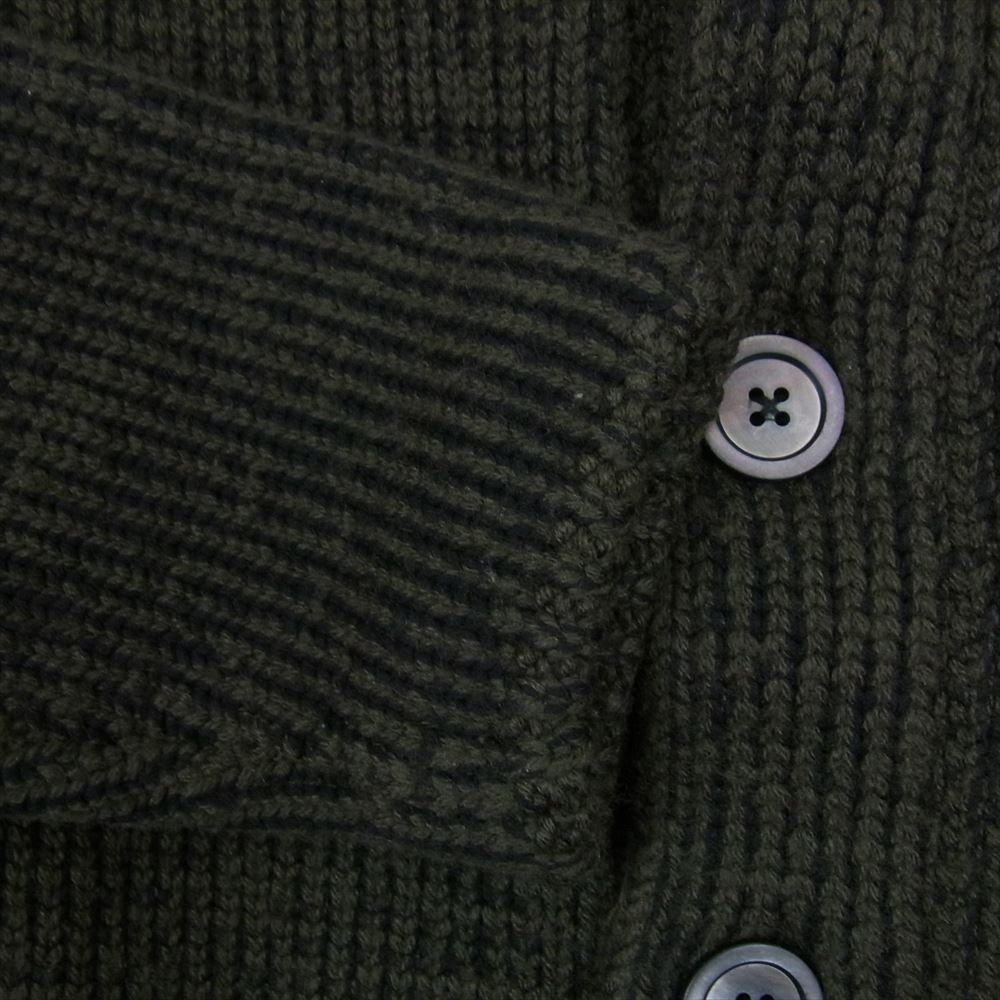 JIL SANDER ジルサンダー JSMI751049 MIY21108 国内正規品 メランジ Vネック ウール カーディガン ニット グリーン系 46【中古】