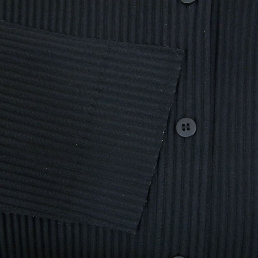 ISSEY MIYAKE イッセイミヤケ MI92KO161 me ミー A-POC INSIDE プリーツ加工 ハイネック ドルマンスリーブ カーディガン ブラック系 サイズ表記無【中古】