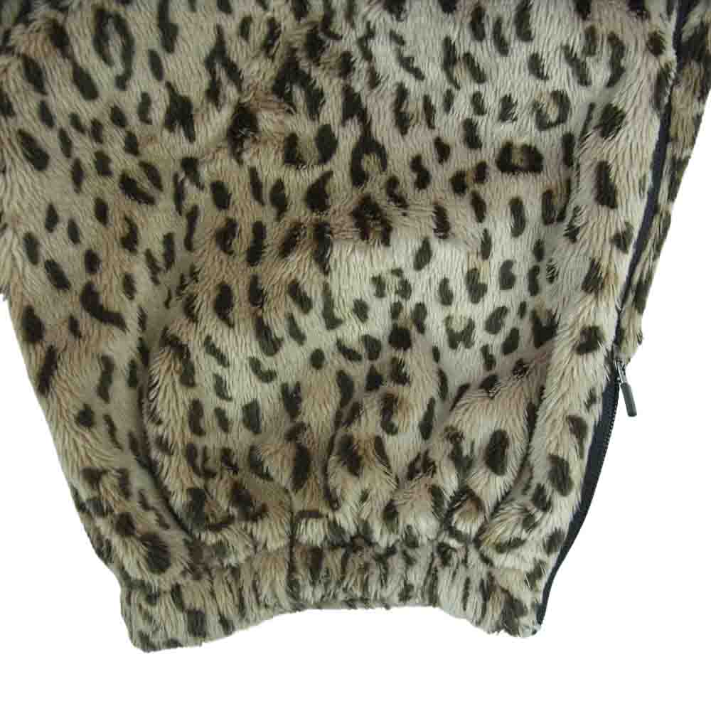 Needles ニードルス ZIPPED W.U. PANT FAUX FUR ファー ジップド パンツ レオパード ベージュ系 ブラウン系 L【中古】