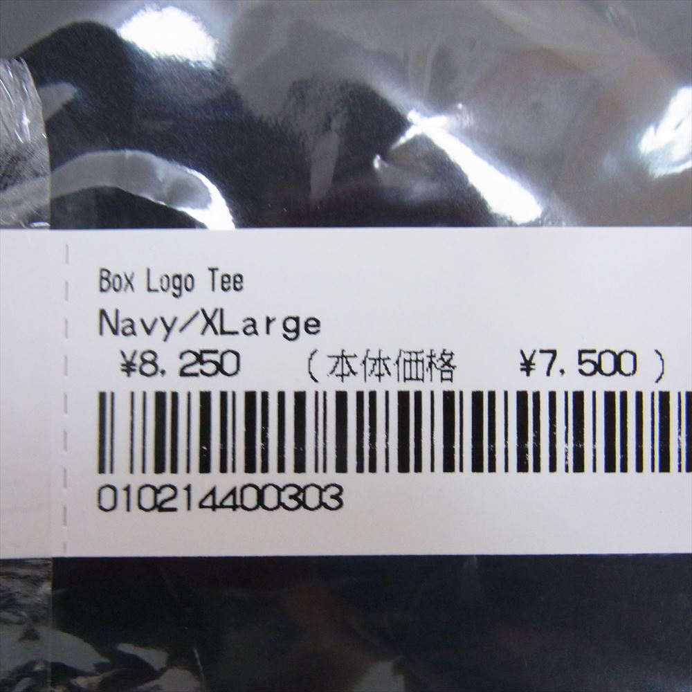 Supreme シュプリーム 23AW Box Logo Tee ボックス ロゴ カモボックス 迷彩 半袖 Tシャツ ネイビー系 XL【新古品】【未使用】【中古】