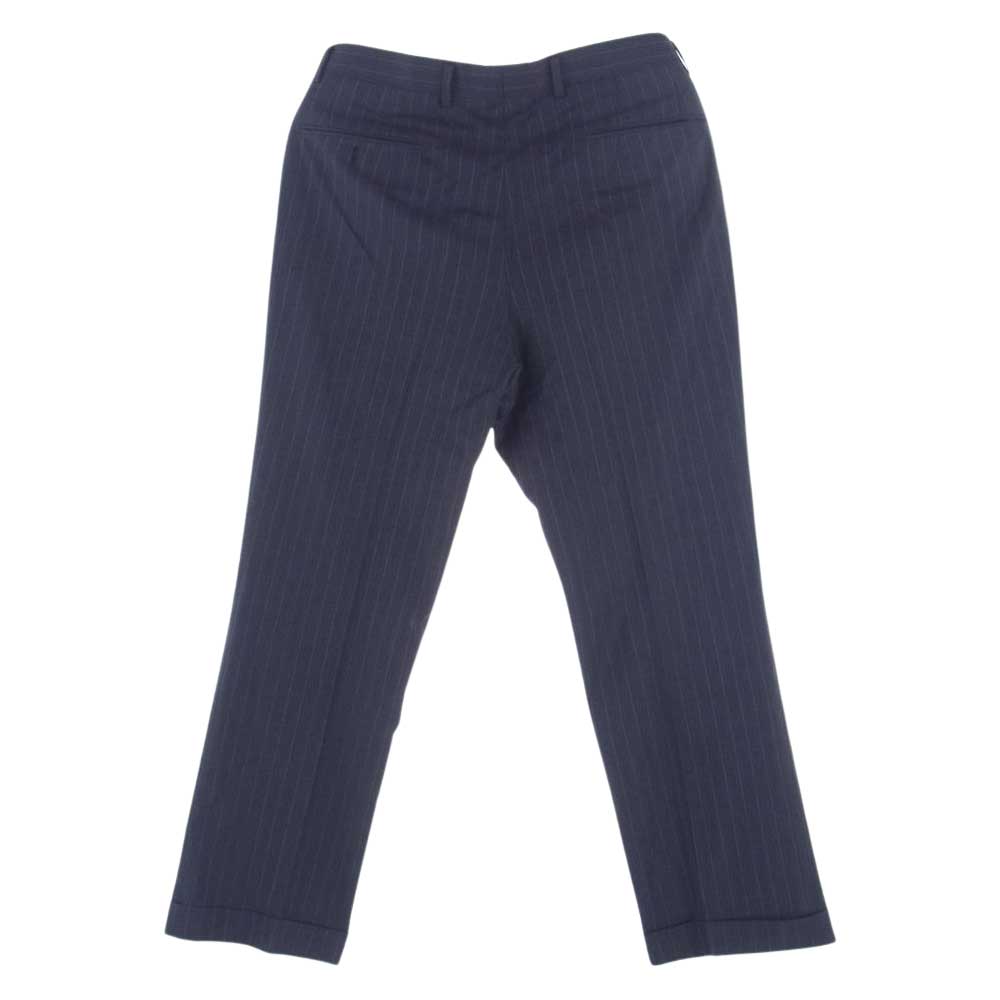 BURBERRY LONDON バーバリー ロンドン ストライプ 2B テーラード ジャケット スーツ セットアップ ダークグレー系【中古】