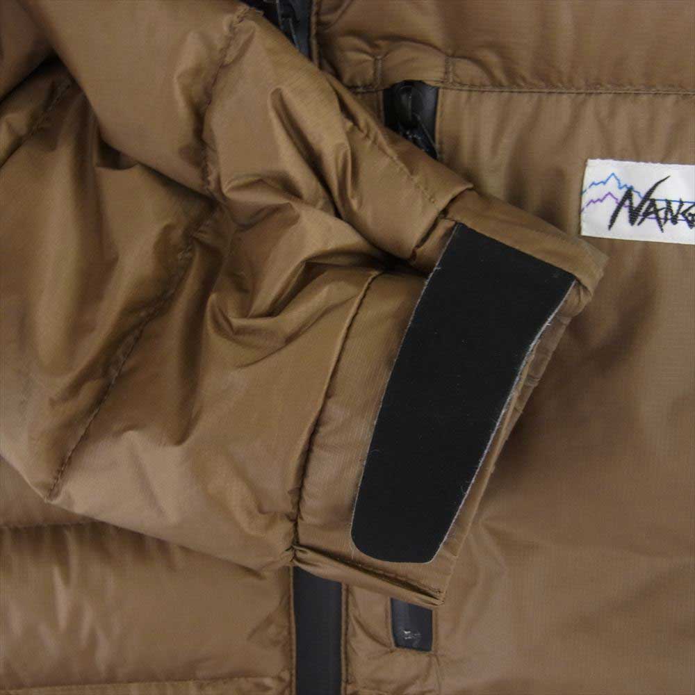 NANGA ナンガ WHITE LABEL ホワイトレーベル MOONLOID EXCLUSIVE EDITION ムーンロイド 止水ジップ ダウンジャケット ブラウン系 M【中古】
