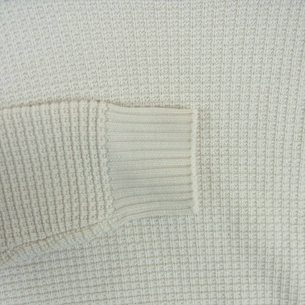 MONCLER モンクレール E20919044900 MAGLIONE TRICOT GIROCOLLO クルーネック ハイゲージ ニット 羊毛 オフホワイト系 M【中古】