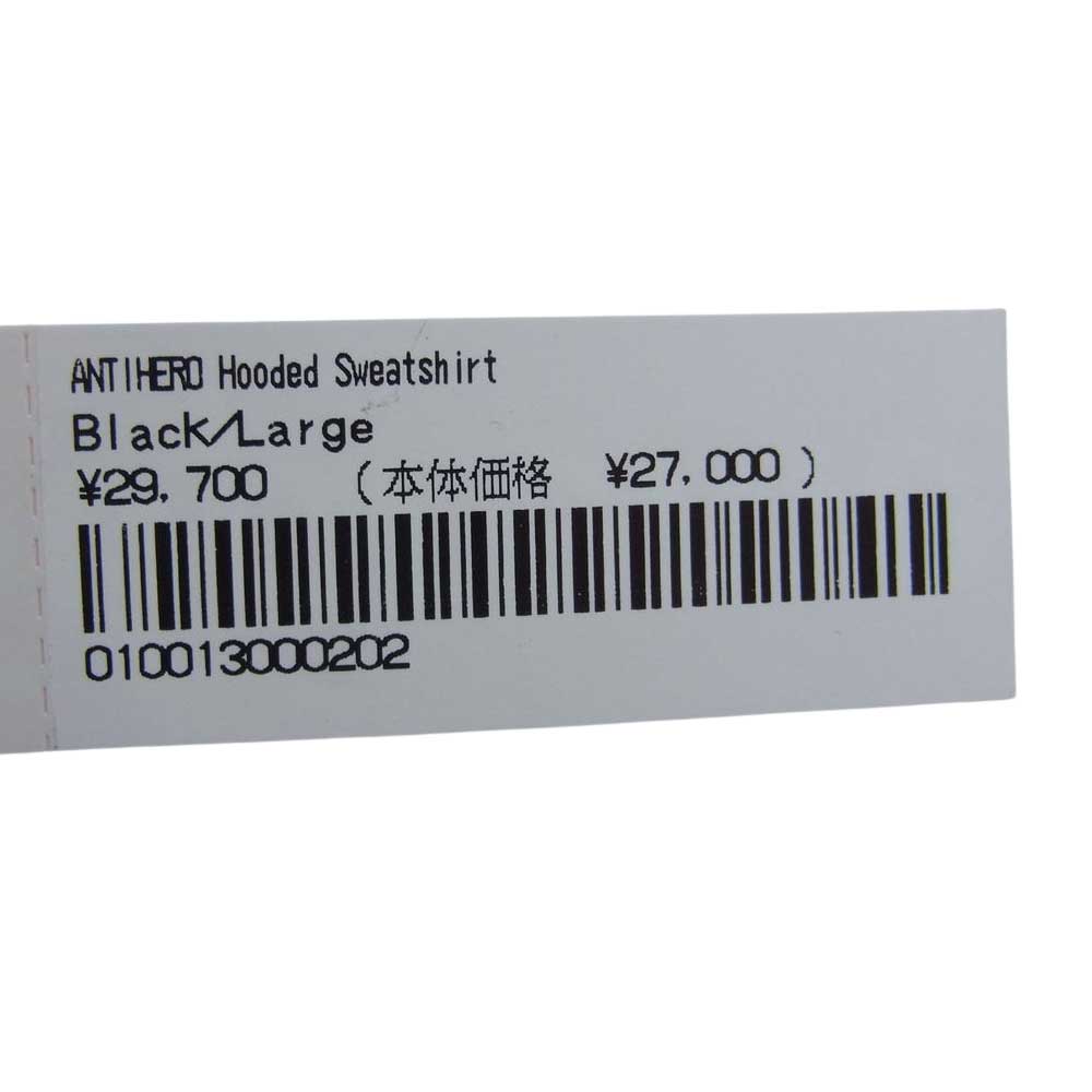 Supreme シュプリーム 22SS × ANTIHERO Hooded Sweatshirt シュプリーム×アンタイヒーロー パーカー ブラック系 L【美品】【中古】