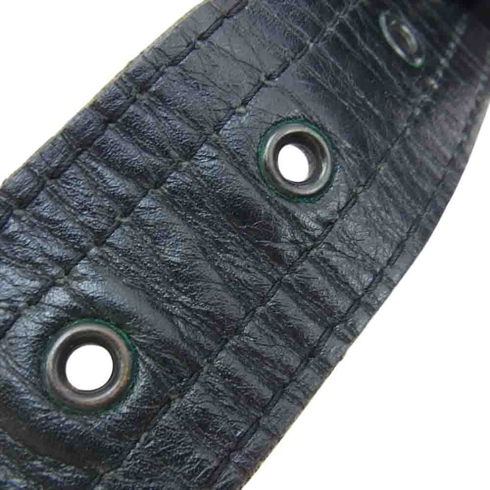 KADOYA カドヤ レザー キルティング ウエスト バッグ ブラック系【中古】