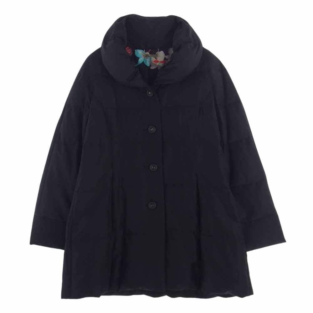 LEONARD レオナール 368181 シルク混 ダウン コート ジャケット 内総柄