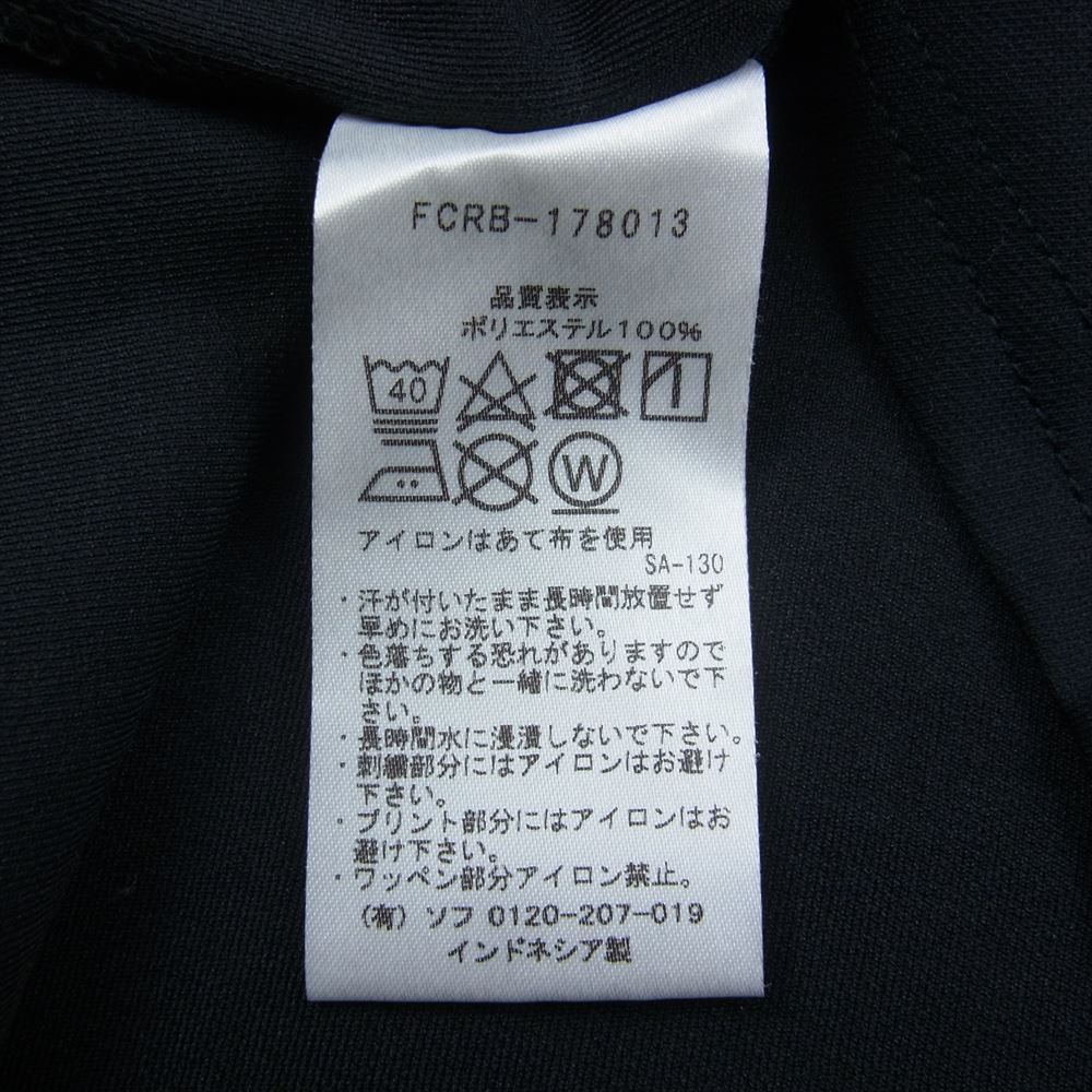 F.C.R.B. エフシーアールビー 17SS FCRB-178013 S/S TRAINING TOP トレーニング トップ ロゴ プリント ジャージ Tシャツ ブラック系 S【中古】