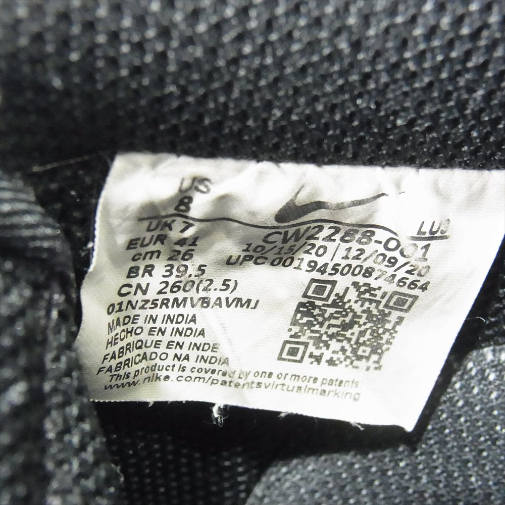 NIKE ナイキ CW2288-001 AIR FORCE 1 AF1 エアフォースワン スニーカー ブラック ブラック系 26cm【中古】