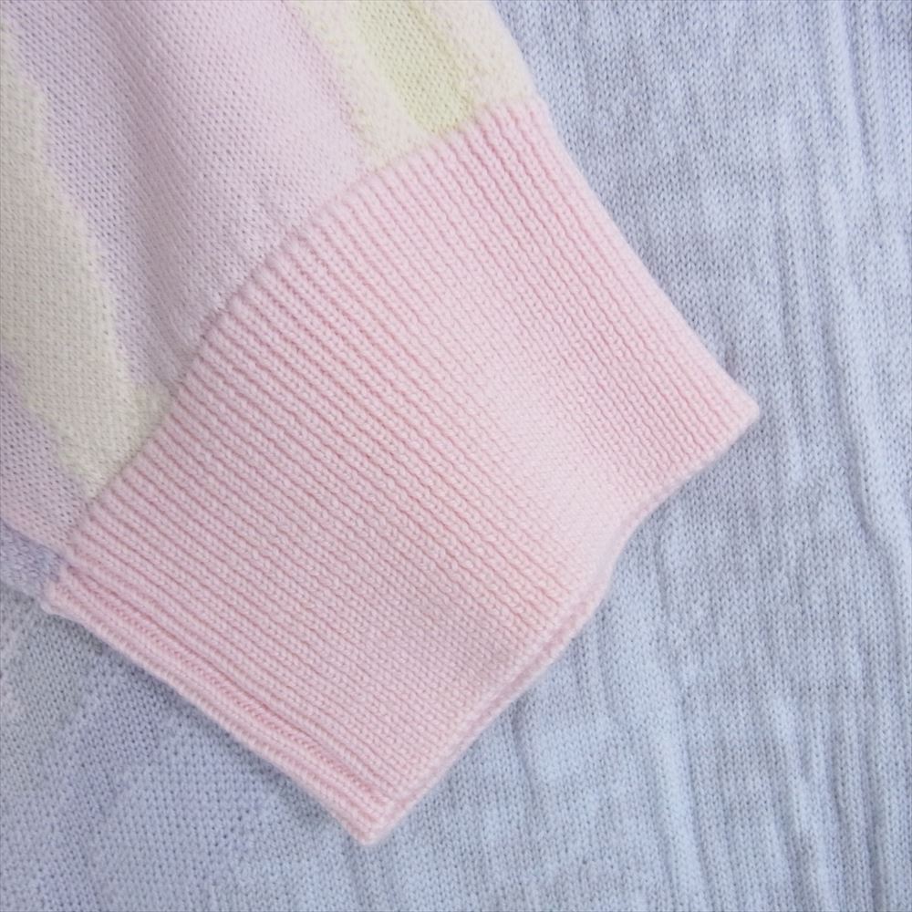 FENDI フェンディ FZX039 AIBR 国内正規品 Earth wool sweater マルチカラー ズッカ柄 ニット セーター マルチカラー系 48【美品】【中古】