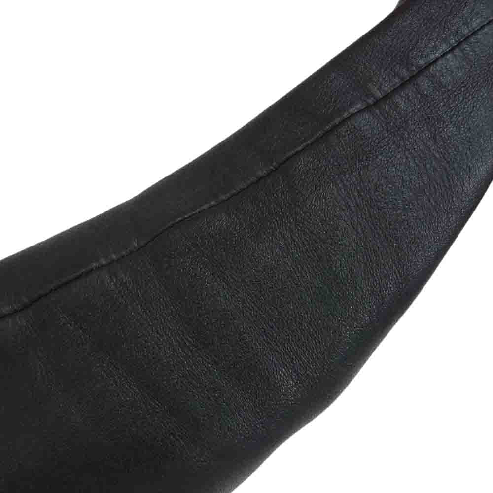 ADDICT CLOTHES アディクトクローズ AD-02 シープスキン 羊革 ダブルライダース レザー ジャケット ブラック系 38【中古】