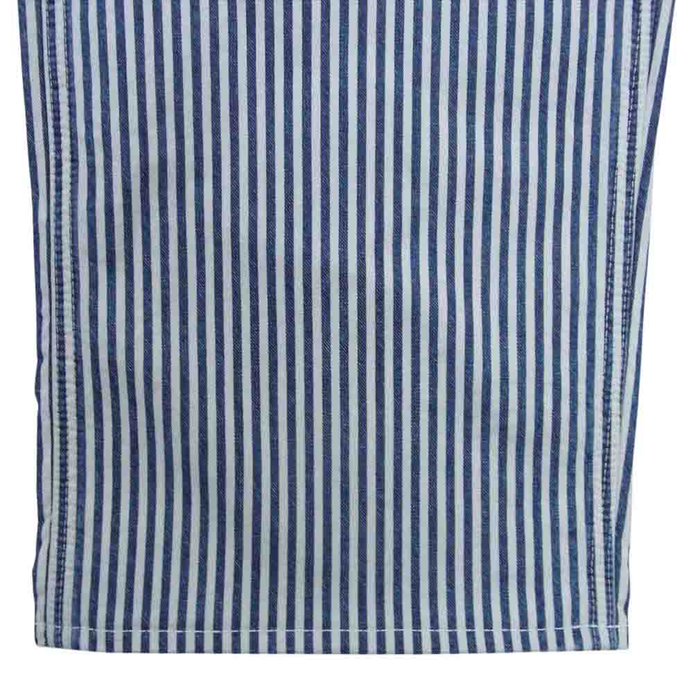 STANDARD CALIFORNIA スタンダードカリフォルニア SD Painter Pants Vintage Wash ヒッコリー ペインター パンツ ヴィンテージ加工 ネイビー系 32【極上美品】【中古】
