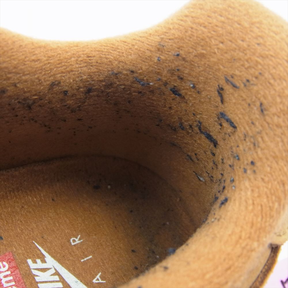 Supreme シュプリーム 21AW DN1555-200 × NIKE ナイキ AIR FORCE 1 LOW W エア フォース 1 ロー ウィート スニーカー ライトブラウン系 24.5cm【中古】