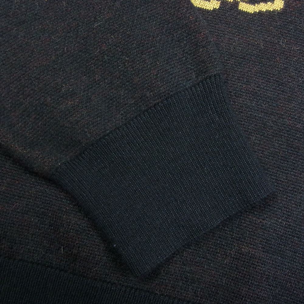 HYSTERIC GLAMOUR ヒステリックグラマー 17AW 02173NS14 HANDCUFF JACQUARD PULLOVER KNIT SWEATER 手錠 ニット セーター ブラック系 S【中古】