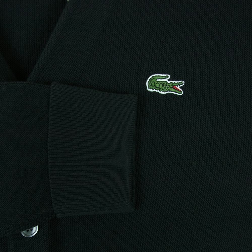 LACOSTE ラコステ for BEAMS ビームス 別注 カーディガン コットン ベトナム製 ブラック系 3【新古品】【未使用】【中古】