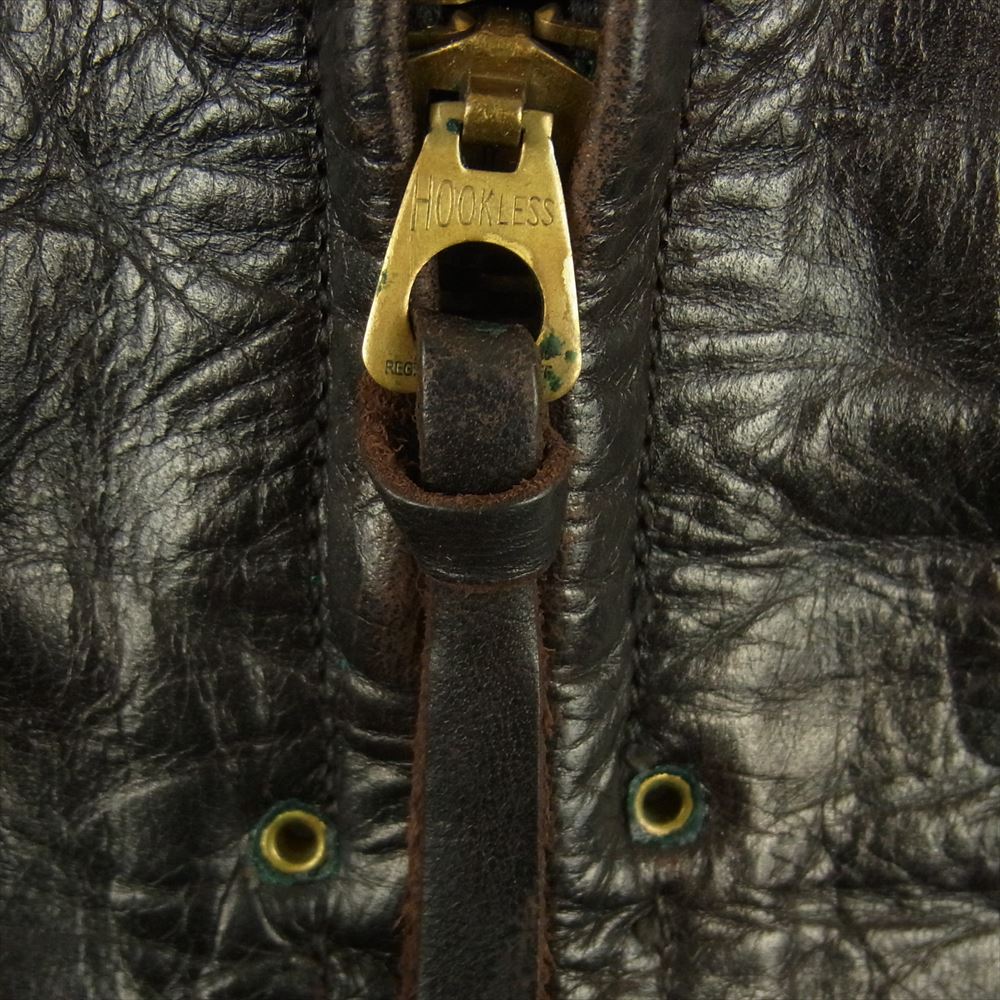 SUGAR CANE シュガーケーン 436 NATION-ALLS UNION MADE HORSEHIDE ホースハイド レザー シングル ライダース ジャケット ダークブラウン系 38【中古】