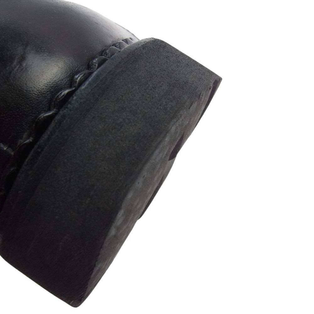 Paraboot パラブーツ MICHAEL MARCHE NOIRE ミカエル ファー レザー モカシン ブーツ チロリアン シューズ ブラック系 40.5【中古】