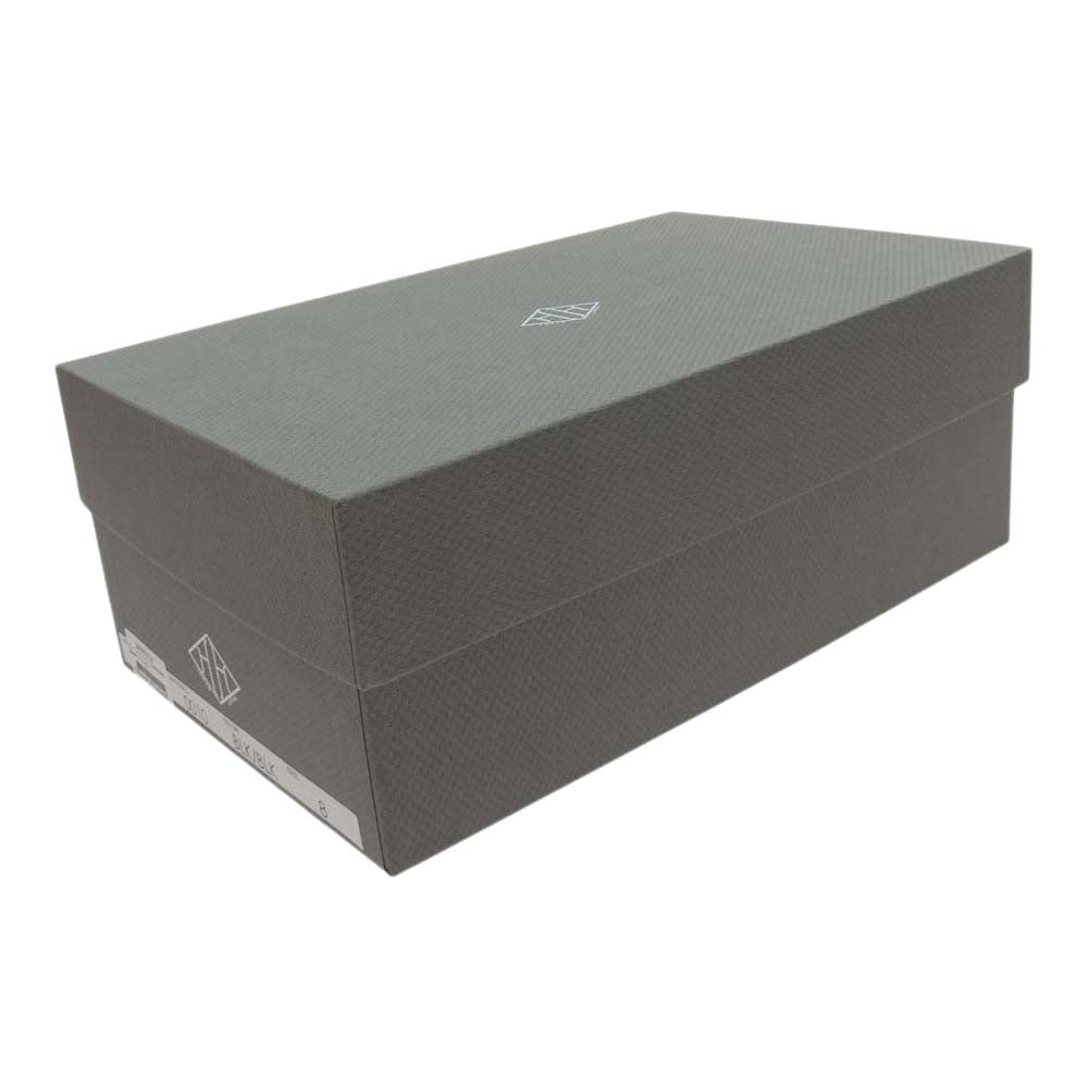 ダブルエイチ WHS0010 干場 別注モデル プレーントウ シューズ ブラック系 8【中古】