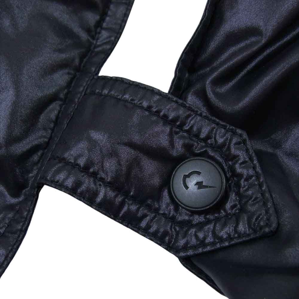 MONCLER モンクレール × FRAGMENT フラグメント ダウン マフラー ストール ブラック系【美品】【中古】