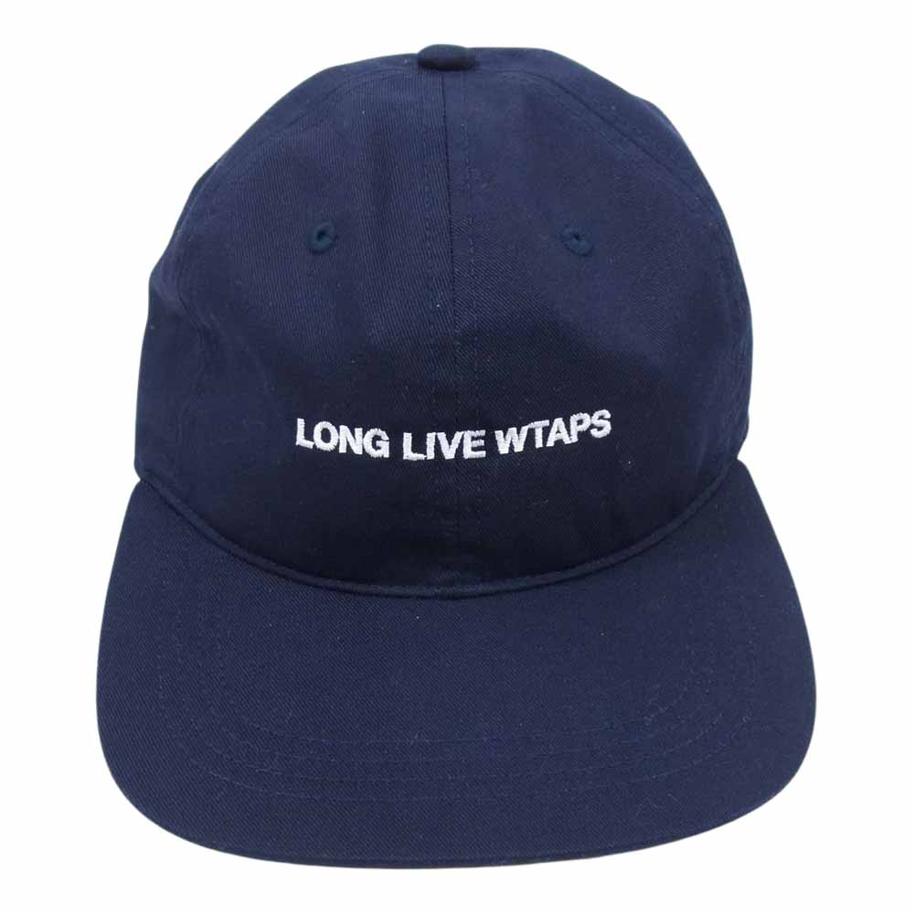 WTAPS ダブルタップス 23SS 231HCDT-HT13 CAP LONG LIVE 刺繍 キャップ 帽子 ネイビー系 OO【中古】