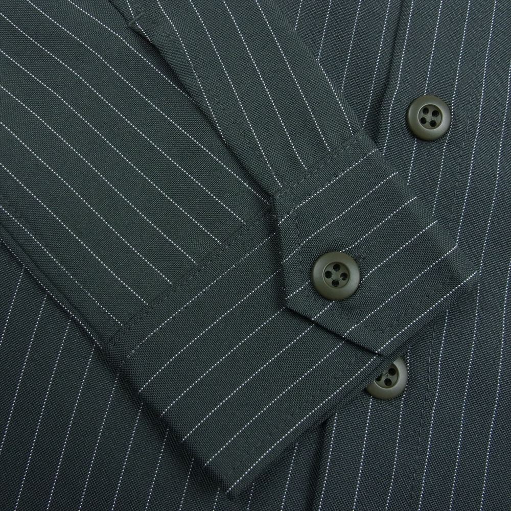 CRIMIE クライミー ストライプ 長袖 シャツ カーキ系 M【中古】