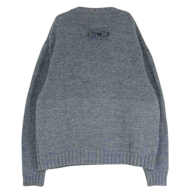 TENDERLOIN テンダーロイン 19AW V NECK COTTON KNIT GRAY Vネック コットン ニット セーター グレー系  M【中古】