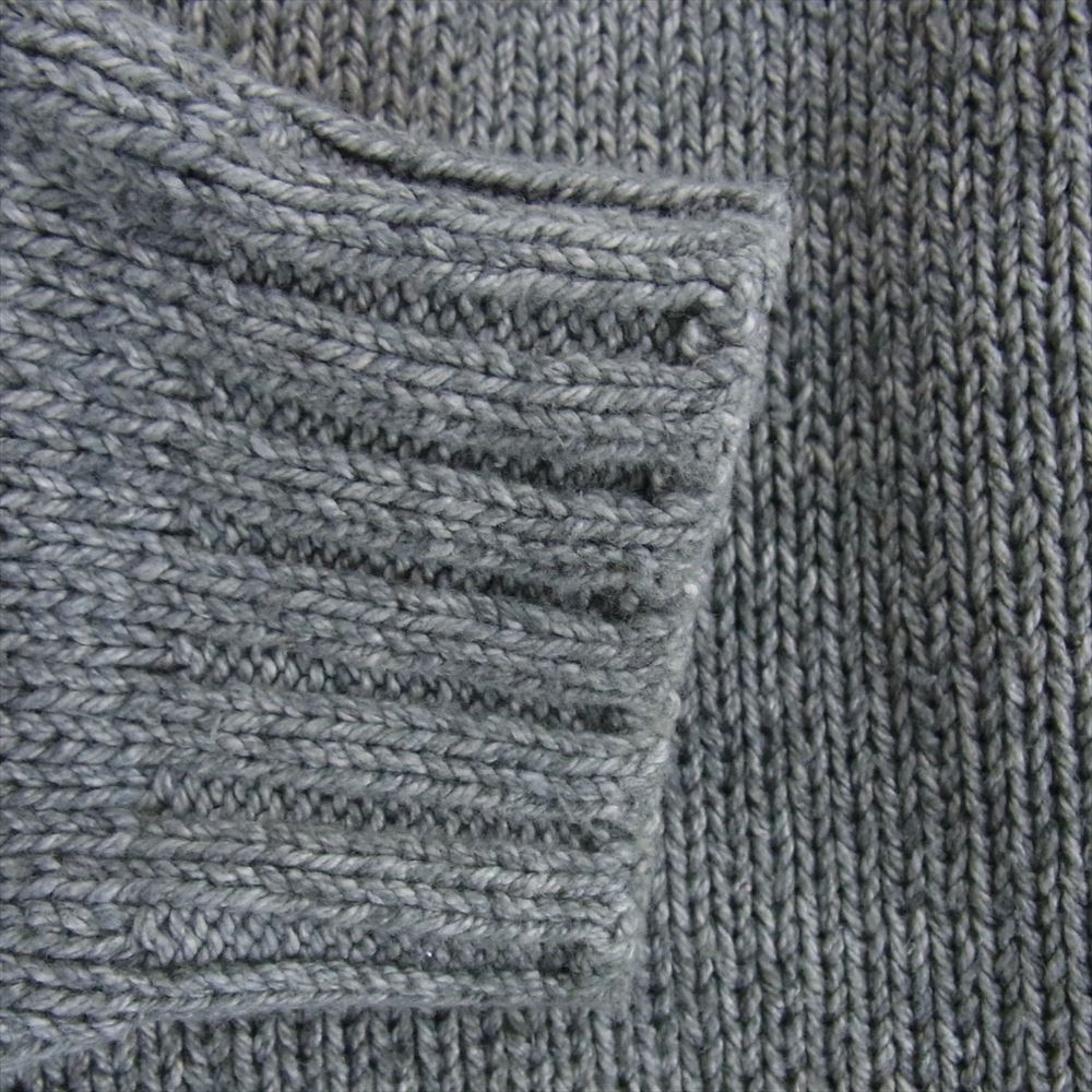 TENDERLOIN テンダーロイン 19AW V NECK COTTON KNIT GRAY Vネック コットン ニット セーター グレー系 M【中古】