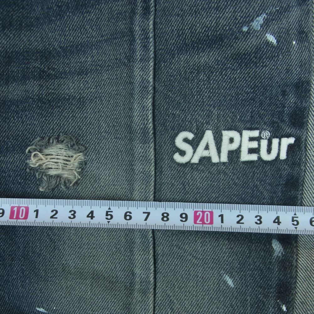 サプール VINTAGE DENIM TRACK PANTS デニム トラック パンツ グレー系 M【中古】