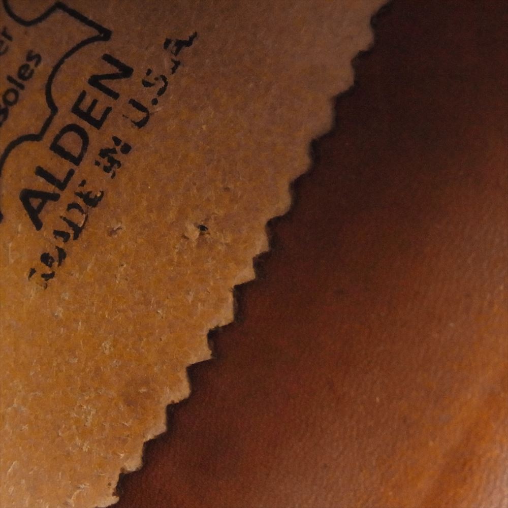 ALDEN オールデン 968 Vチップ カーフレザー シューズ ダークブラウン系 US9インチ【中古】