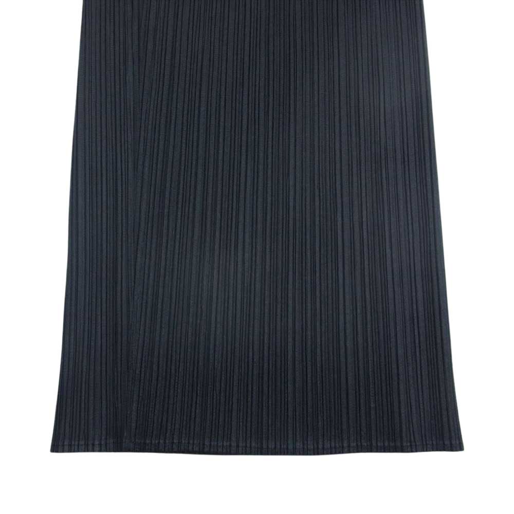PLEATS PLEASE プリーツプリーズ イッセイミヤケ PP04-JF643 プリーツ加工 ロング ストレート パンツ ブラック ブラック系 2【中古】
