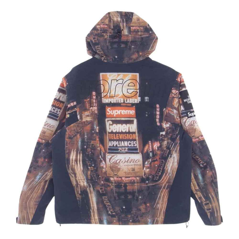 Supreme シュプリーム 22SS THE NORTH FACE Taped Seam Shell Jacket Times Square  ノースフェイス テープ シーム シェル ジャケット タイムズ スクエア マルチカラー系 M【中古】