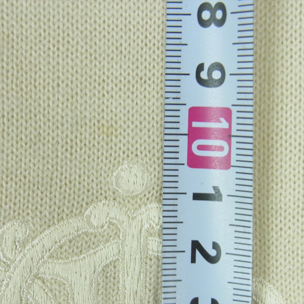 Christian Dior クリスチャンディオール KW3T12220 襟付き 刺繍 ニット ウール ベージュ系 L【中古】